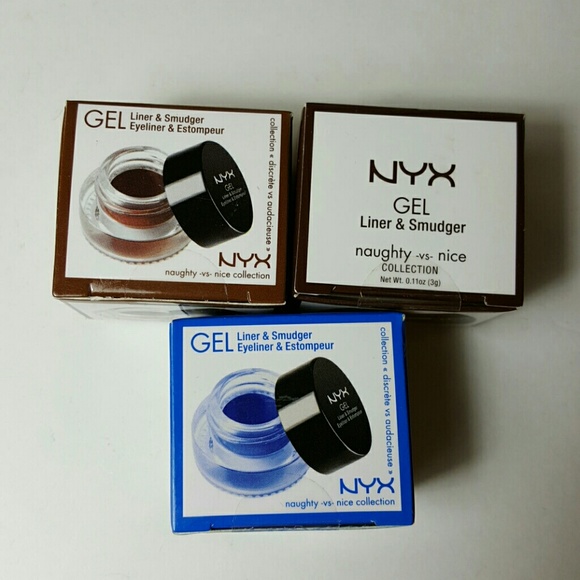 Bundle 3 NYX GEL LINER & SMUDGER BRAND NEW SEALED