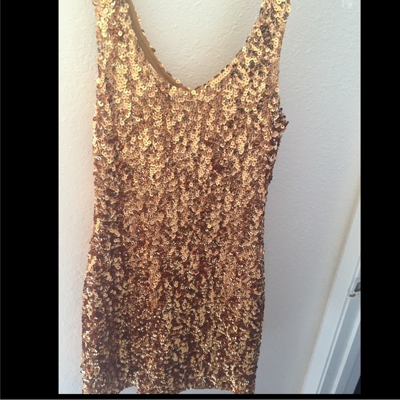 Gold Sequence Dress