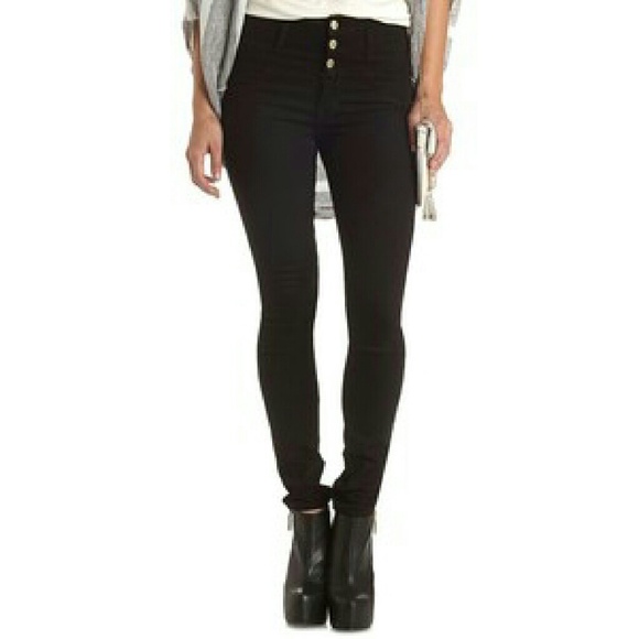 NWOT Black Refuge High Waisted Skinny Jean