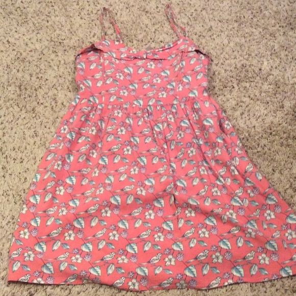 LC Lauren Conrad Dresses & Skirts - <LC Lauren Conrad> Pink Bird Pattern Dress