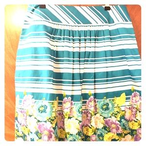 Talbots Floral A-Line skirt