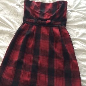 Buffalo plaid flannel dress