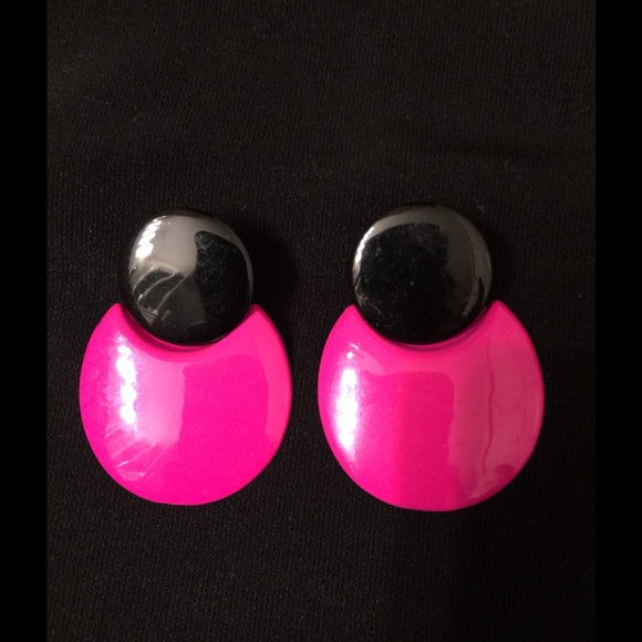 Black & Pink Earrings