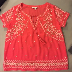 American Eagle coral blouse
