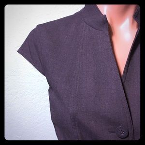 Classic Gray Calvin Klein Button Up Dress