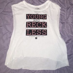 Young & Reckless crop top tee