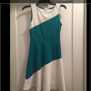 Green/white dress!