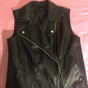 Faux Leather Vest