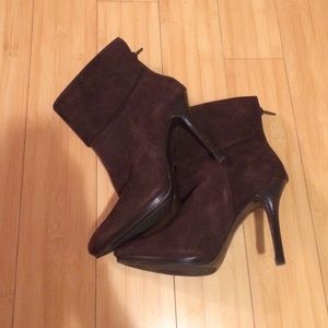 Ralph Lauren Brown Suede Booties!