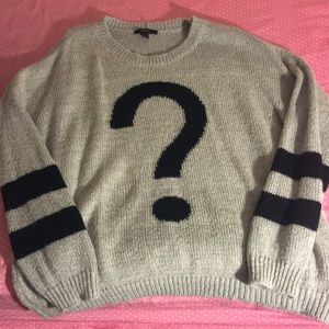 Question mark sweater