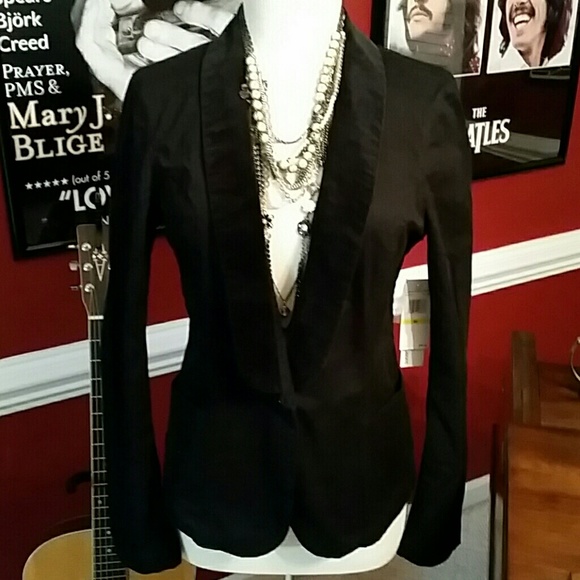 NWT Edgy Black Calvin Klein Blazer