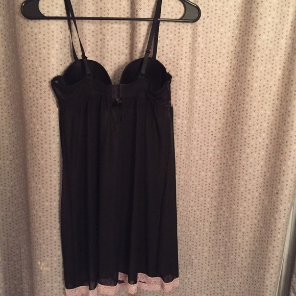 Marilyn Monroe black pink bustier lingerie size M - Picture 4 of 4