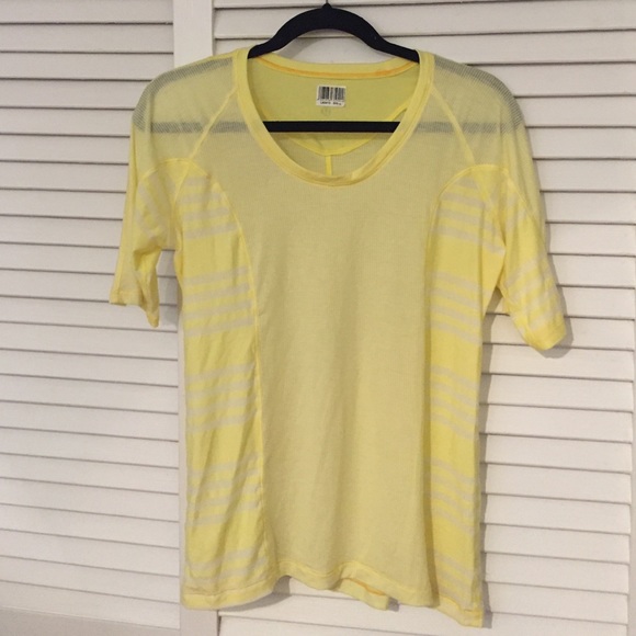 Yellow lulu lemon exercise top