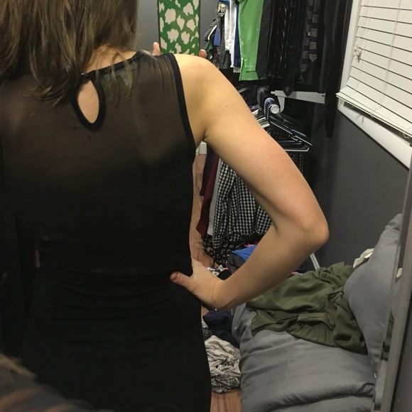 Beautiful sheer black maxi dress - Picture 2 of 4