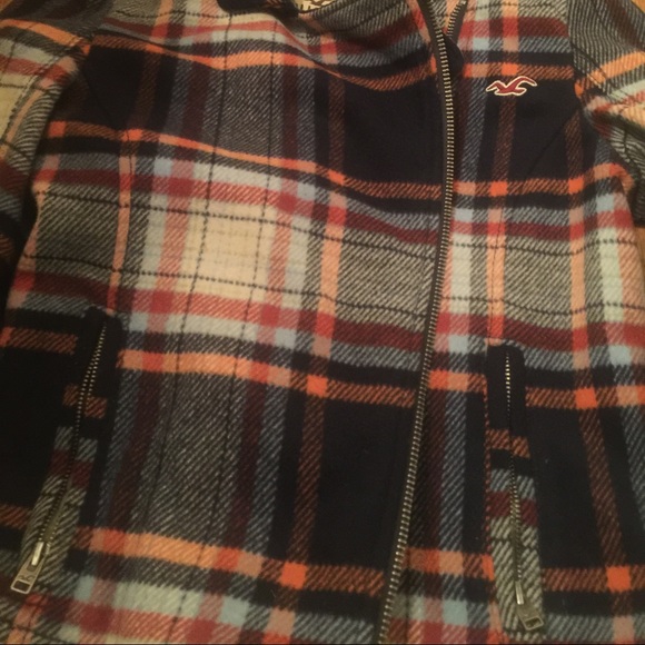 BOGO Cute trendy Hollister plaid colorful coat new - Picture 3 of 3
