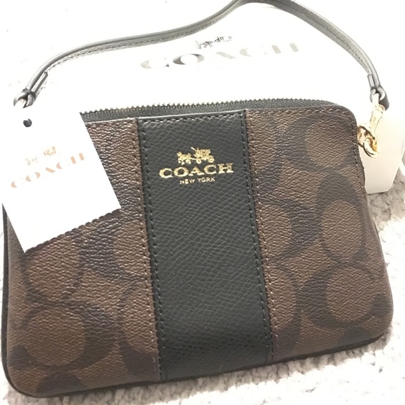 NWT Authentic Coach Wristlet