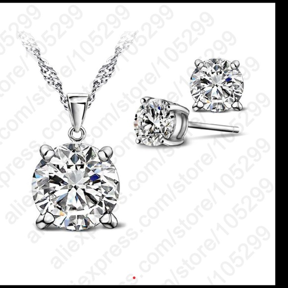 New silver necklace set