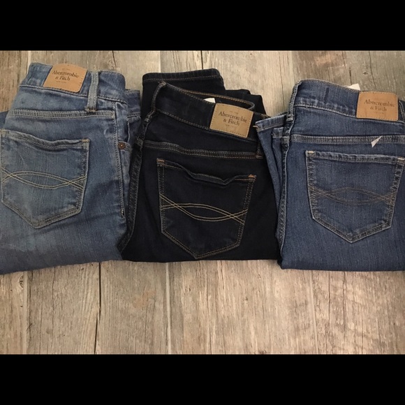LOT ABERCROMBIE AND FITCH SKINNY JEANS