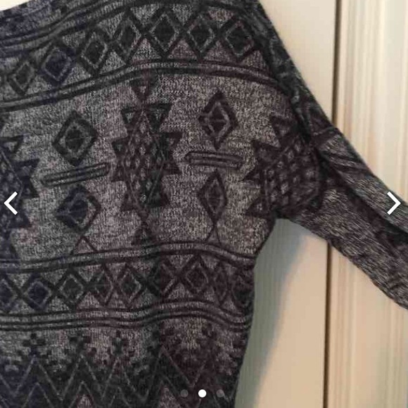 Francesca's Aztec Sweater top - Picture 2 of 3