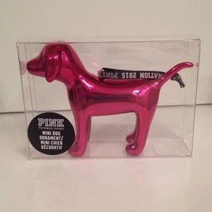 VS PINK Dog Ornament