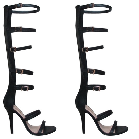 Gladiator black heels