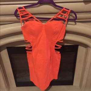 Orange sexy dress!
