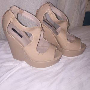 Nude wedges from forever 21