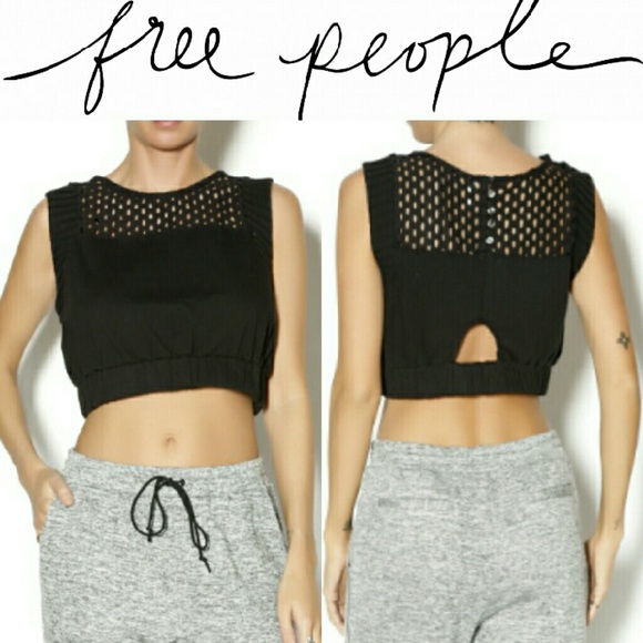 NWT Free People 'Calla' Eyelet Yoke Sleeveless Top