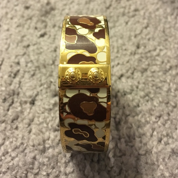 Authentic Coach Enamel Bangle Bracelet - Picture 2 of 4