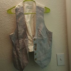 Banana republic Seersucker vest