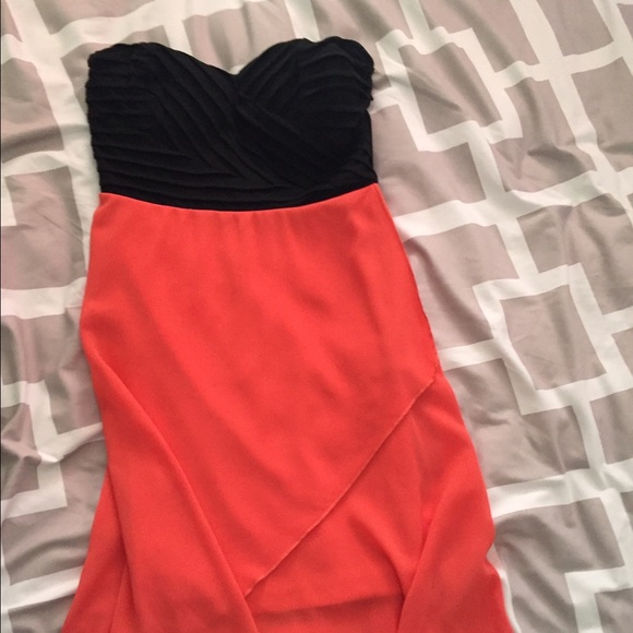 Windsor Maxi Black and Pink Dress