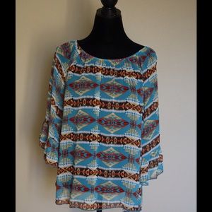Aztec blouse