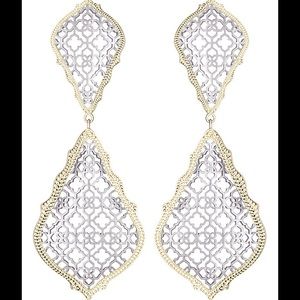 BRAND NEW! Silver & Gold Adela Earrings