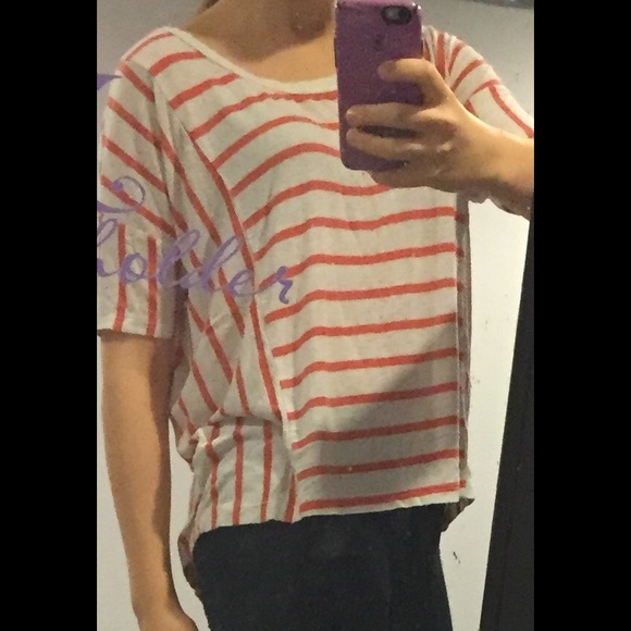 Forever 21 flowy striped shirt