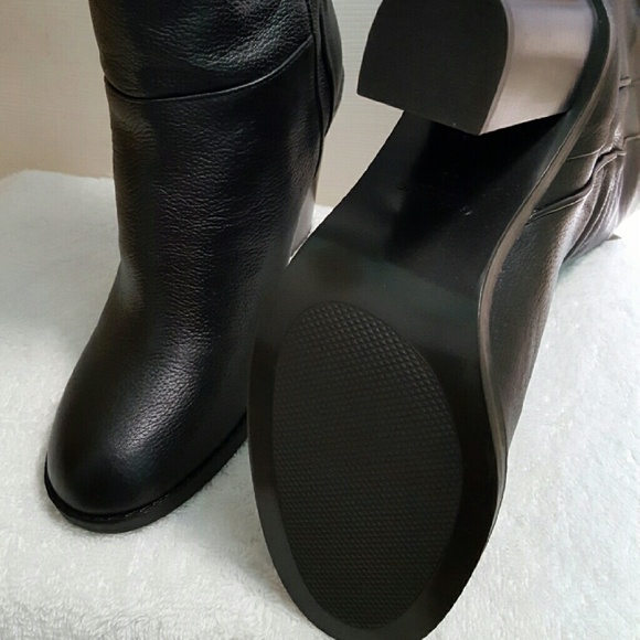 Zara high heel leather boots (6012) - Picture 4 of 4