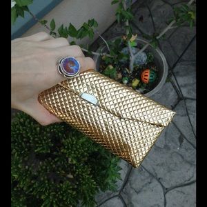 Vintage Bags - Vintage Mini Gold lame’ Quilt 50s Wallet Vintage Bags - Vintage Mini Gold lame’ Quilt 50s Wallet