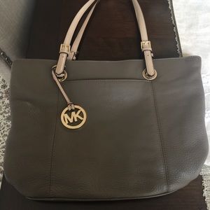 Michael Kors Leather Jet Set NS Tote