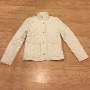 Ralph Lauren White Quilted Jacket Medium