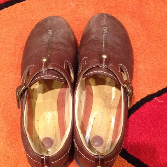 Clark unstructured. Brown leather