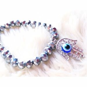 Hamsa Hand Bead Bracelet
