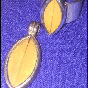 Sterling silver ring and pendant