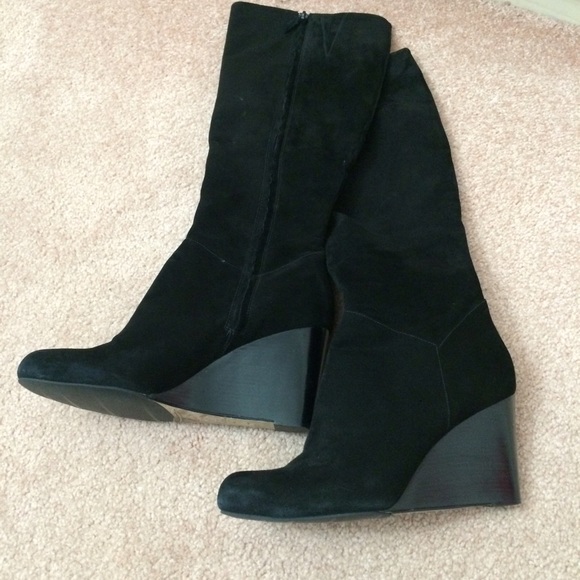 Cole Hann suede wedge boots - Picture 2 of 4