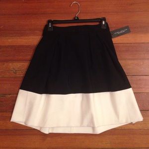 Black and cream skirt NWT