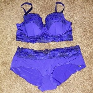 Adore Me Bra 36C Panties size L