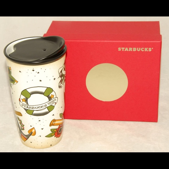 Starbucks vintage tattoo ceramic cup