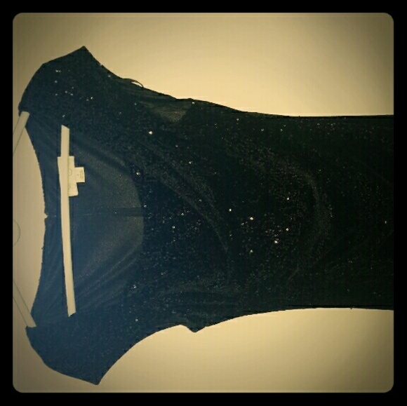 Jessica Simpson Black Sequin Dress