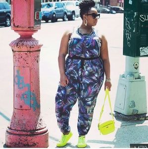 Purple Palm Jumpsuit