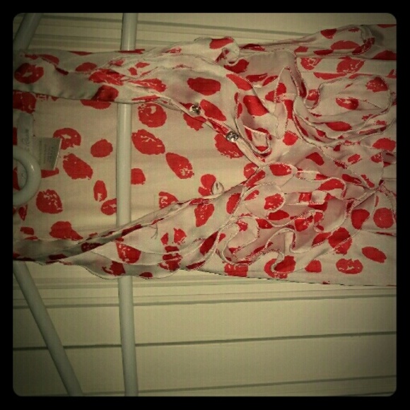 Charlotte Russe Red and White Tank