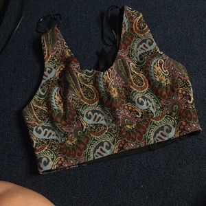 ✨FINAL PRICE✨Vintage pattern crop top