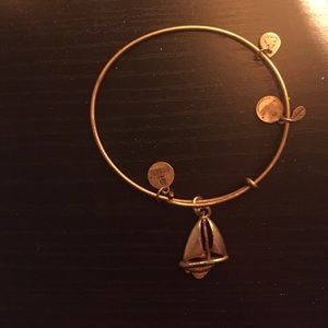 Alex & Ani sailboat charm bracelet